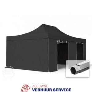 Easy Up tent 4x8 Zwart
